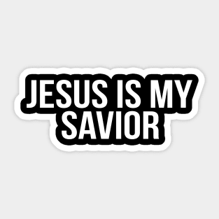 Jesus Is My Savior Cool Motivational Christian Sticker